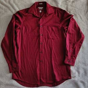 Red Long Sleeve Dress Shirt